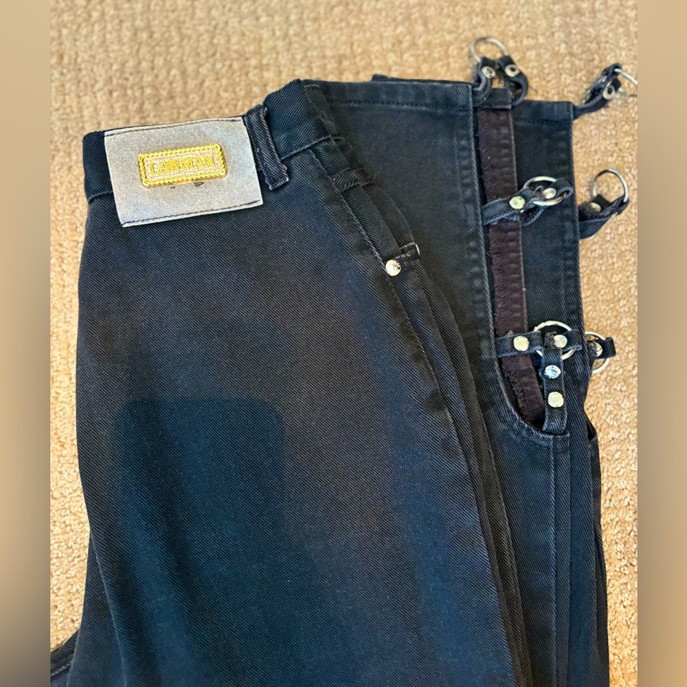 Vintage Lawman Jeans one of a kind with ankle cutouts - Sexy cowgirl 🤠 jeans